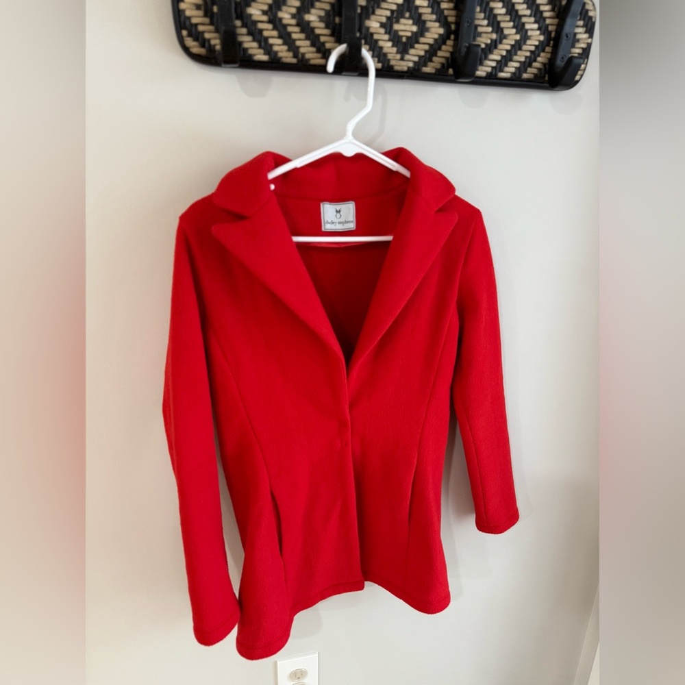Dudley Stephens Vello Fleece Remsen Blazer Jacket - Red - Size Small - Picture 4 of 16